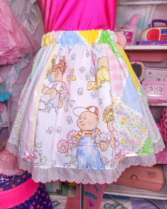 Cabbage Patch Kids upcycled paneled skirt size 2X