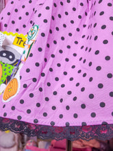 Load image into Gallery viewer, Purple/black polka dot Halloween Spank kei skirt size M