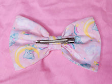 Load image into Gallery viewer, Pink retro teddy bear pastel sweet lolita hair bow