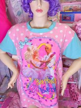 Load image into Gallery viewer, Pink polka dot 90&#39;s doll boxy top, maximalist spank kei plus size XL