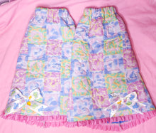 Load image into Gallery viewer, Retro 90&#39;s pastel patchwork quilted leg warmers, fairy spank kei teddy bear