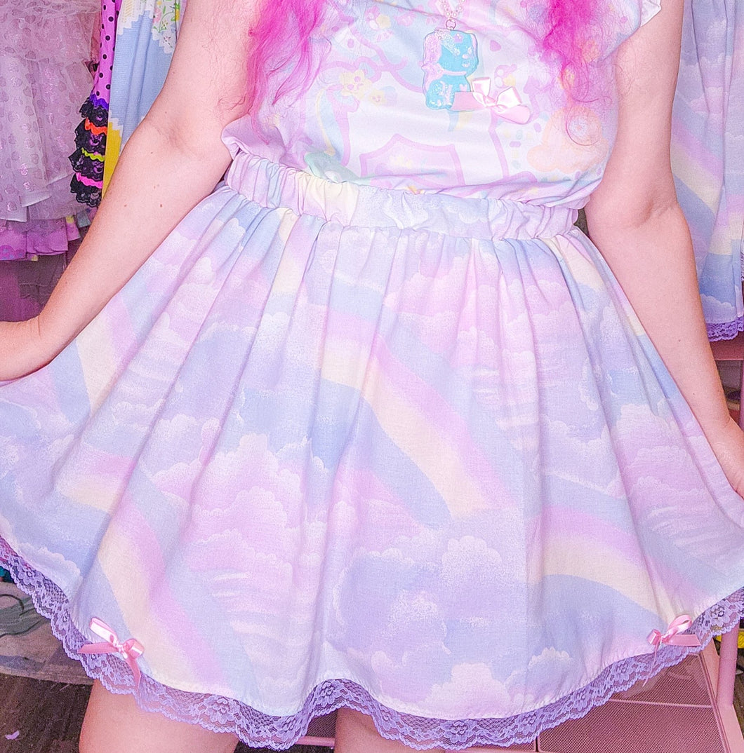 Pastel rainbow fairy spank kei skirt plus size 2X 3X 4X