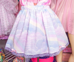 Pastel rainbow fairy spank kei skirt plus size 2X 3X 4X