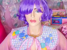 Load image into Gallery viewer, Pastel 90&#39;s heart balloon grid print fairy spank kei detachable collar