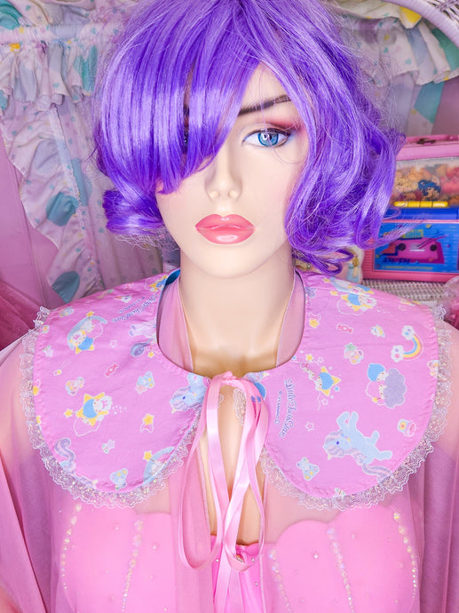 Little Twin Stars glitter fairy spank kei detachable collar