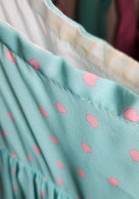 Load image into Gallery viewer, Mint/pink heart cascade nightie dress - Lovely Dreamhouse sample size XL