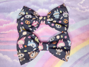 Labubu snack hair bow, Lafufu