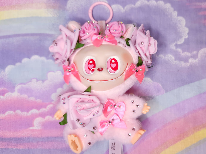 Hime gyaru Lafufu plush key chain trinket, Labubu bag charm