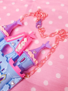 Frosted castle necklace, fairy spank kei decora