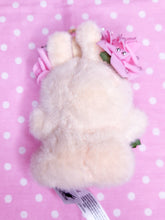 Load image into Gallery viewer, Ivory Labubu plush key chain trinket, Hime gyaru bling lafufu