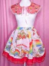 Load image into Gallery viewer, Candy Candy red striped detachable collar, iridescent lace, showa era