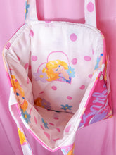 Load image into Gallery viewer, 90&#39;s ballerina doll upcycled quilted tote bag, fairy spank kei