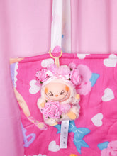 Load image into Gallery viewer, 90&#39;s ballerina doll upcycled quilted tote bag, fairy spank kei