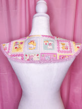 Load image into Gallery viewer, Kitschy animal faux patchwork detachable collar, fairy spank kei