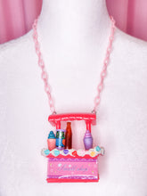 Load image into Gallery viewer, Pink/red frosted snack stand necklace, fairy spank kei decora