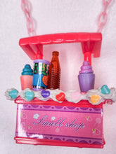 Load image into Gallery viewer, Pink/red frosted snack stand necklace, fairy spank kei decora