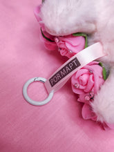 Load image into Gallery viewer, Pink Labubu plush key chain trinket, Hime gyaru bling lafufu