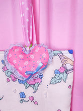 Load image into Gallery viewer, 90s memphis plush heart key chain trinket, spank kei bag charm