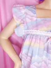Load image into Gallery viewer, Pastel rainbow fairy spank kei pajama set, plus size XL