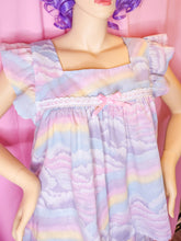 Load image into Gallery viewer, Pastel rainbow fairy spank kei pajama set, plus size XL