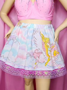 Skirt with she-ra design on a pink background