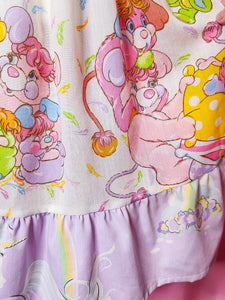 Popples jumper skirt, pastel unicorn houndstooth size Medium