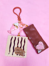 Load image into Gallery viewer, Hime gyaru chocolate key chain trinket, sweet lolita bag charm