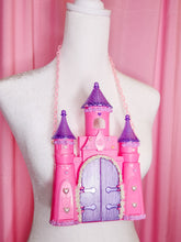 Load image into Gallery viewer, Pink oversized frosted castle necklace, fairy spank kei decora B GRADE