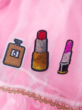 Load image into Gallery viewer, Makeup and shoe counter organza dress, sequin applique retro mall size XL