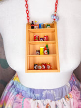 Load image into Gallery viewer, Brown pantry shelf necklace, fairy spank kei decora, retro 80's mall