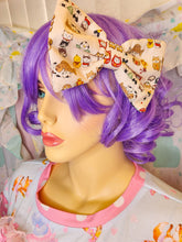 Load image into Gallery viewer, Japanese festival snack hair bow, fairy spank kei, retro 80s 90s