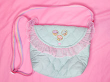 Load image into Gallery viewer, Mint green quilted purse, fairy spank kei mermaid shell