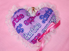 Load image into Gallery viewer, 90s doll heart plush key chain trinket, fairy spank kei bag charm