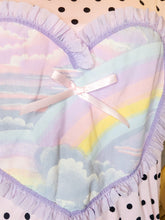 Load image into Gallery viewer, Pink black polka dot boxy top, pastel rainbow fairy spank kei t shirt size XL