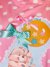 Load image into Gallery viewer, Pink white polka dot boxy top, Care Bears fairy spank kei t shirt size XL