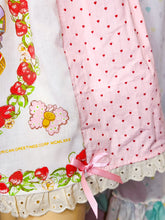 Load image into Gallery viewer, Strawberry Shortcake drawstring skirt, 80s fairy spank kei, size XL/2X