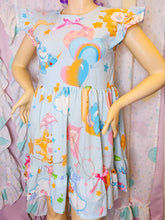 Load image into Gallery viewer, Care Bears upcycled sack dress, 80s fairy spank kei size medium