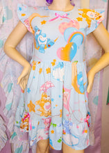 Load image into Gallery viewer, Care Bears upcycled sack dress, 80s fairy spank kei size medium
