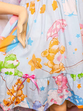 Load image into Gallery viewer, Care Bears upcycled sack dress, 80s fairy spank kei size medium