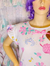 Load image into Gallery viewer, 90s doll upcycled sack dress, 80s fairy spank kei size Large