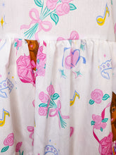 Load image into Gallery viewer, 90s doll upcycled sack dress, 80s fairy spank kei size Large
