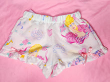 Load image into Gallery viewer, 90s ballerina doll upcycled fairy kei ruffle shorts, size small