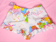 Load image into Gallery viewer, Popples upcycled fairy spank kei ruffle shorts, 80s size medium