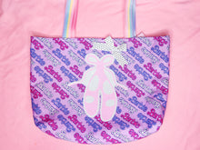 Load image into Gallery viewer, 90s doll tote bag, fairy spank kei, 80s retro ballet slipper