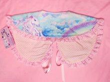 Load image into Gallery viewer, Pastel unicorn detachable collar, fairy spank kei 80s