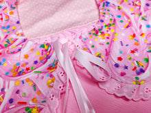 Load image into Gallery viewer, Pink frosting detachable collar, fairy kei sweet lolita birthday cake