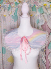 Load image into Gallery viewer, Pastel rainbow detachable collar, fairy spank kei 80s