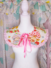 Load image into Gallery viewer, Strawberry Shortcake detachable collar, fairy spank kei 80s