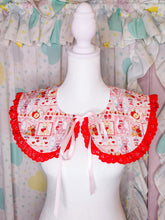Load image into Gallery viewer, Kitschy animal detachable collar, fairy kei sweet lolita retro red apple