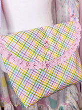 Load image into Gallery viewer, Pastel lattice purse, fairy spank kei Lady Lovely Locks floral trellis